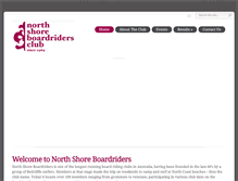 Tablet Screenshot of northshoreboardriders.com